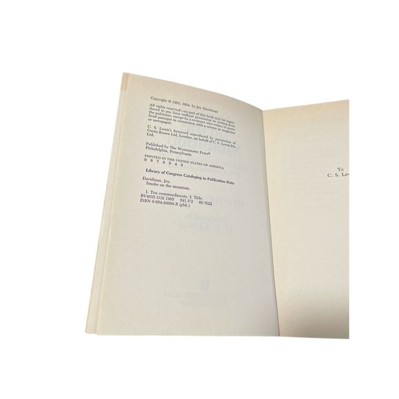 Smoke on the Mountain An Interpretation of the Ten Commandments by Joy Davidman - Picture 3 of 3